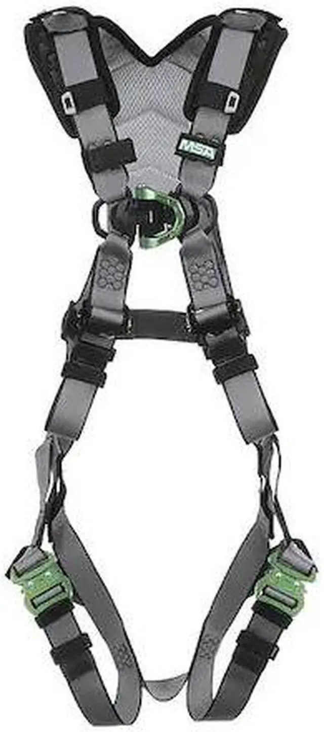 Alt view image 2 of 2 - MSA 10194657 Full Body Harness, Vest Style, XL, Nylon, Gray