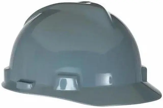 Alt view image 2 of 9 - MSA 475364 V-Gard Hard Hat,Front Brim,Fastrac,Gray