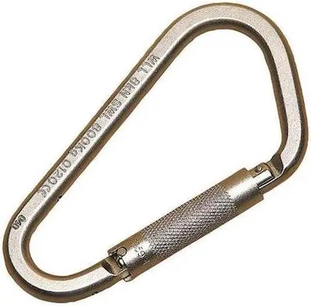 Alt view image 3 of 3 - Carabiner, Steel, 6-2/3 In. L, Auto-Lock