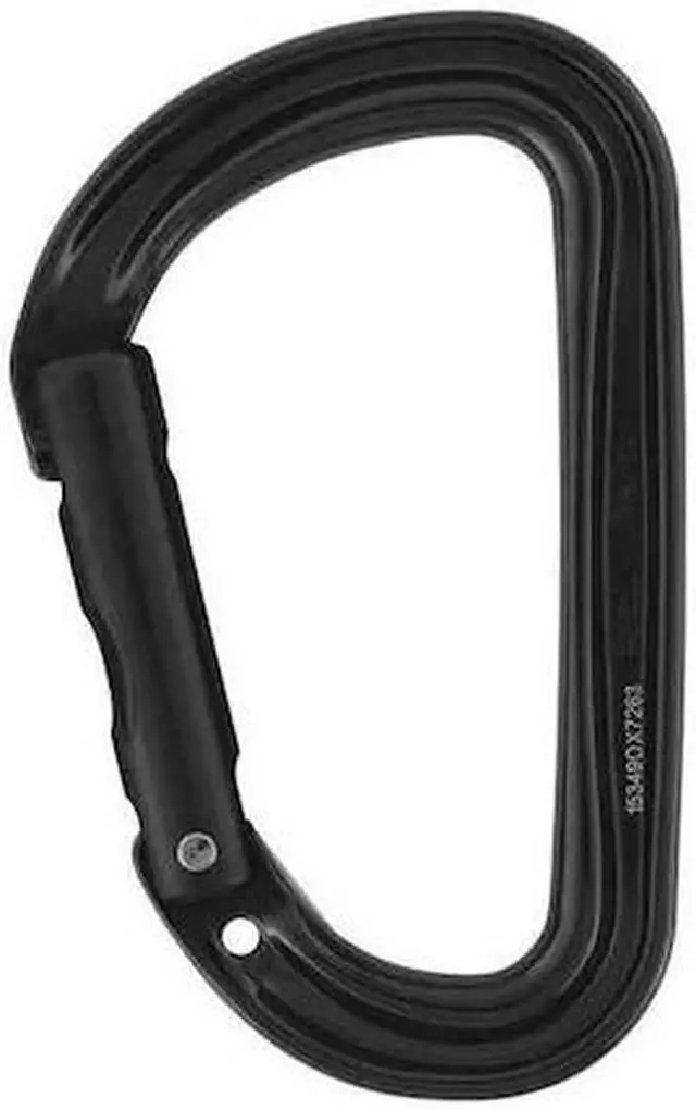Alt view image 2 of 2 - Petzl Carabiner, Gate Opening 7/8", Aluminum Black  Aluminum  M39A SN