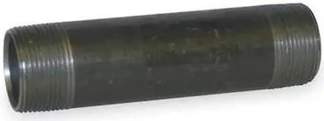 Main image of ZORO SELECT 1LMR6 1-1/2" x 4" Black Pipe Nipple Sch 80