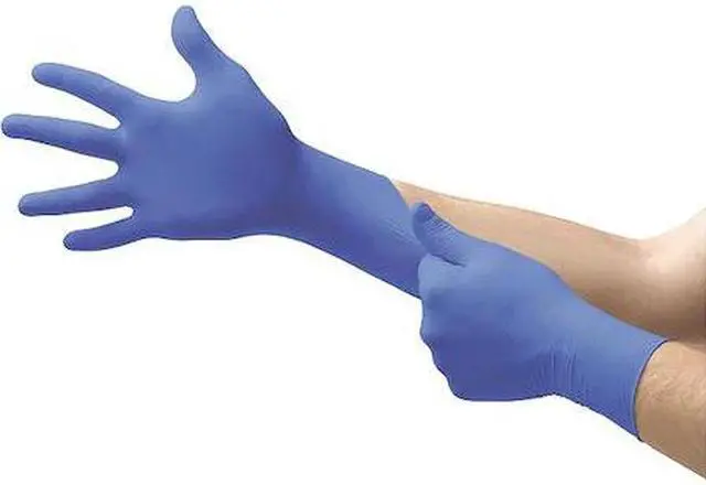 Main image of ANSELL N272 Fully Textured Disposable Gloves, Nitrile, Powder Free, Cobalt
