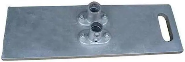 Main image of ZORO SELECT 10K030 Guardrail System Base,2-1/2 Ft. L,5In. H