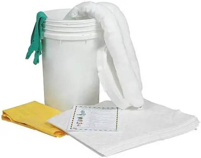 Main image of CONDOR 436M98 Spill Kit, 9 gal Volume Absorbed per Kit, 6 1/2 gal Capacity,