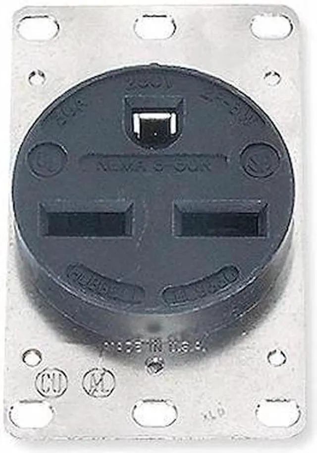 Alt view image 2 of 4 - HUBBELL WIRING DEVICE-KELLEMS HBL9330 Straight Blade Receptacle, 6-30R, 30 A,