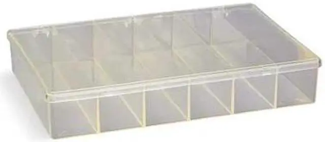 Alt view image 2 of 3 - FLAMBEAU 6674KC Compartment Box with 6 compartments, Plastic, 2 13/16 in H x