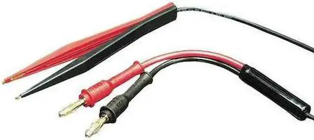 Alt view image 2 of 2 - B&K PRECISION TL 8 Tweezer Test Leads,Red/Black,Silicone