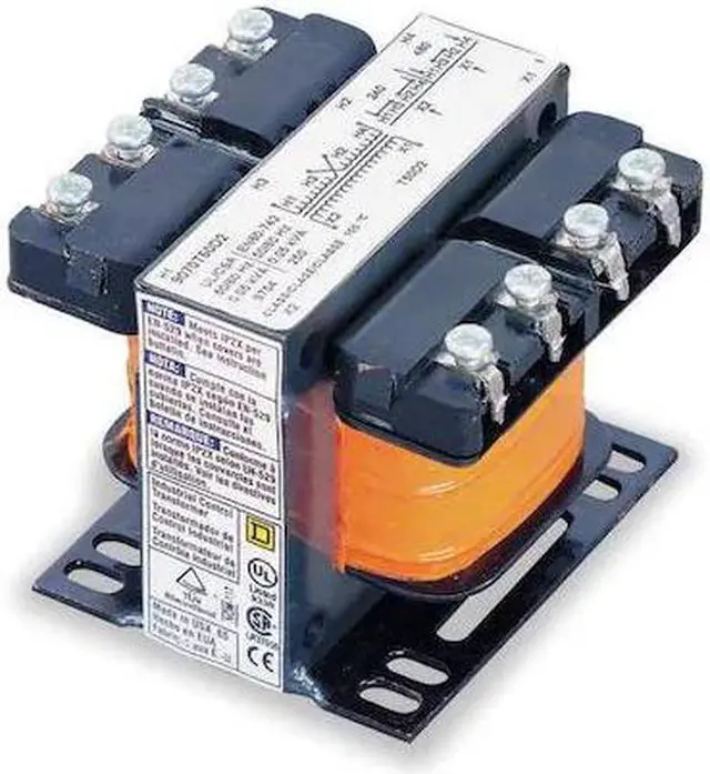 Main image of SQUARE D 9070T50D1SF41 Control Transformer, 50 VA, Not Rated, 55°C, 120V AC,