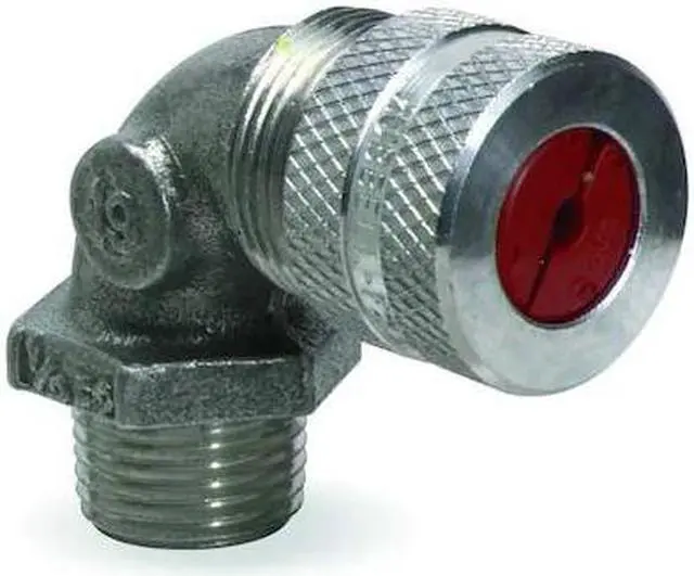 Alt view image 3 of 4 - HUBBELL WIRING DEVICE-KELLEMS NHC1020 Liquid Tight Connector,1/2in.,90 deg,Org