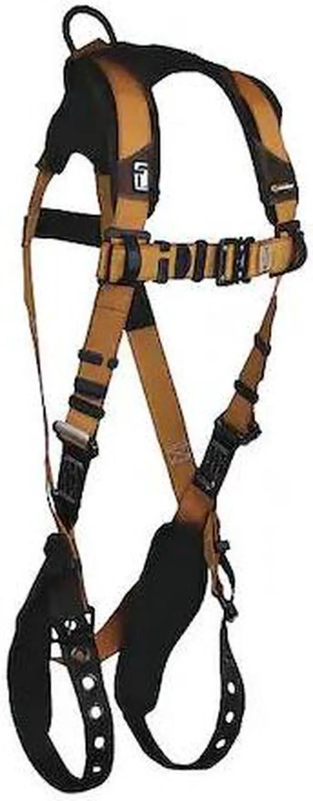 Alt view image 2 of 2 - FALLTECH G7080BM Full Body Harness, Vest Style, M, Polyester, Brown/Gold