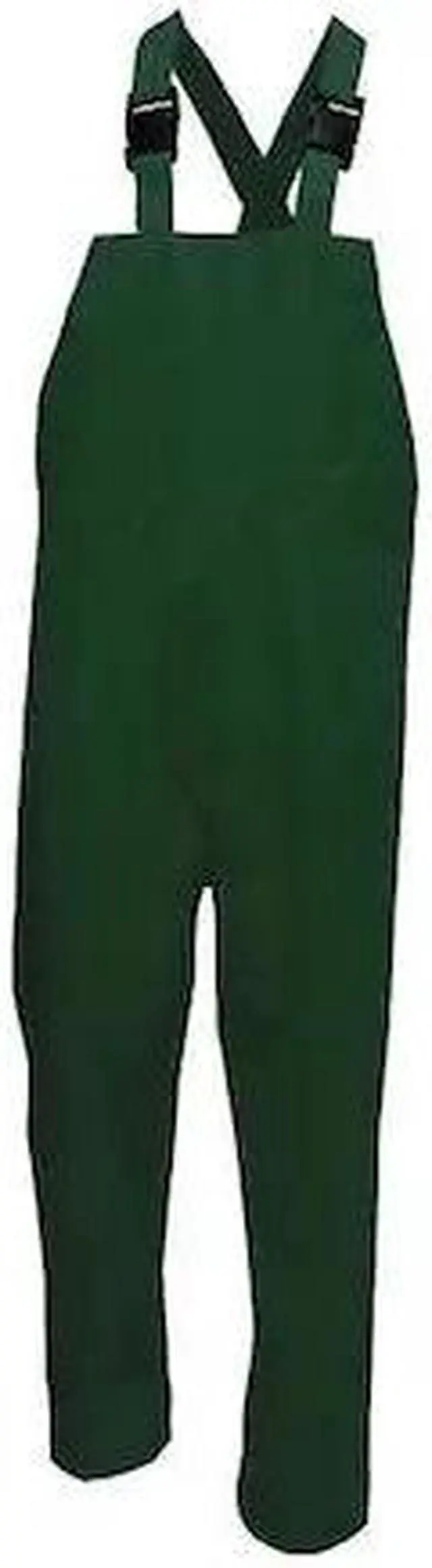 Alt view image 2 of 2 - VIKING 2910PG-M Rain Bib Pants, Polyester, 31 1/2 in Inseam, Elastic Closure,
