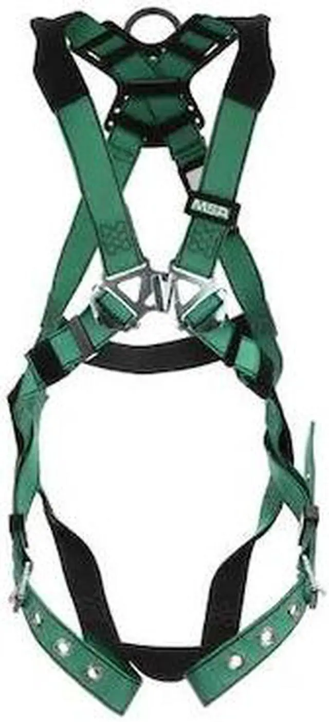 Alt view image 2 of 2 - MSA 10197201 Full Body Harness, Vest Style, 2XL, Nylon, Green