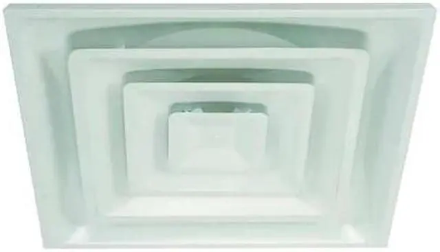 Main image of ZORO SELECT 4MJV2 6 in Square 3 Cone Diffuser, White