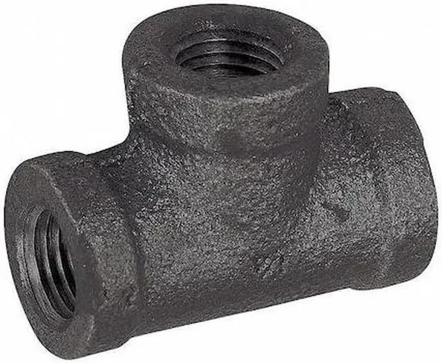 Main image of ZORO SELECT 5P488 3/4" x 3/4" x 1/4" Malleable Iron Reducing Tee