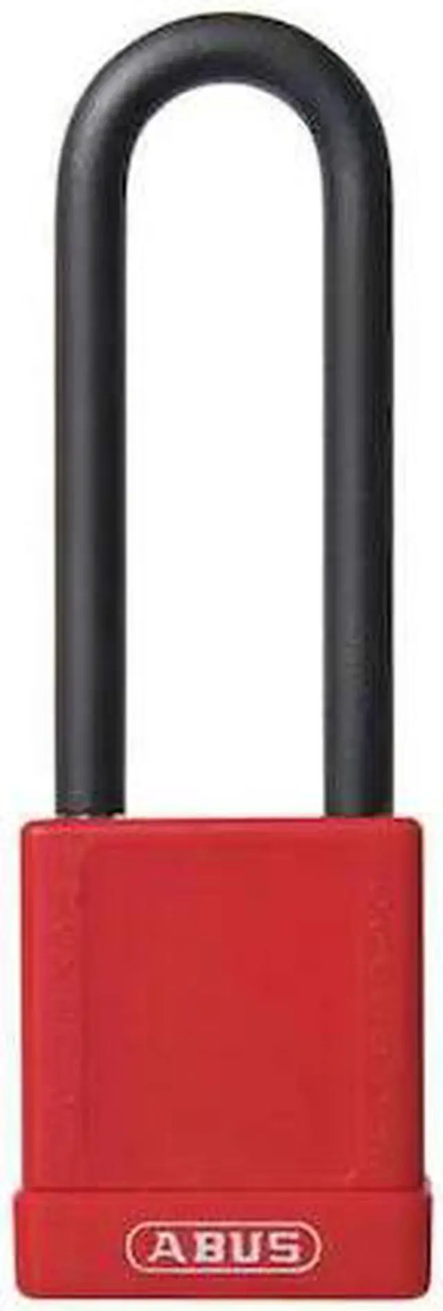 Main image of ABUS 74HB/40-75 KD RED Lockout Padlock, KD, Red, 1-3/4"H, Shackle Dia.: 1/4 in