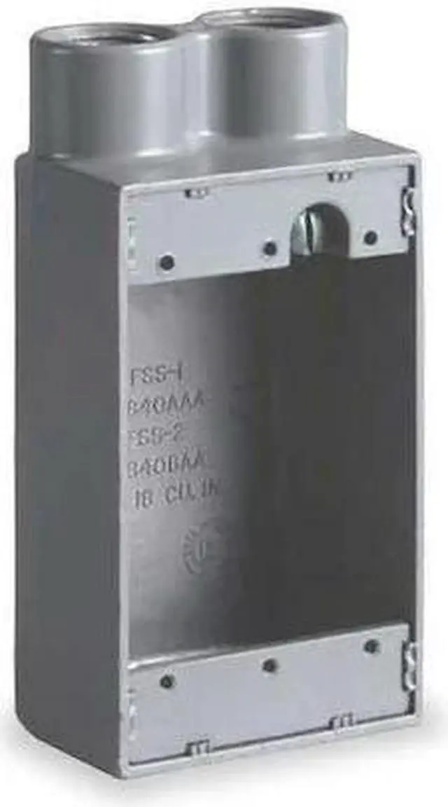 Alt view image 2 of 2 - HUBBELL KILLARK FSS-2M Weatherproof Electrical Box, 18 cu in, FSS Box Type, 1