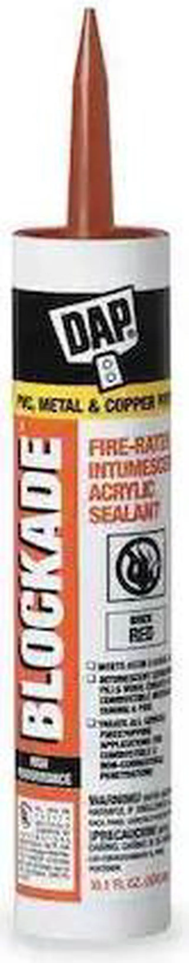 Alt view image 2 of 3 - DAP 18858 High Performance Intumescent Acrylic Sealant, 10.1 oz, Cartridge,
