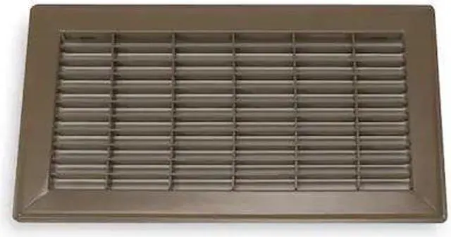 Main image of ZORO SELECT 4MJD1 Floor Register 7.75 X 15.75, Brown, Steel