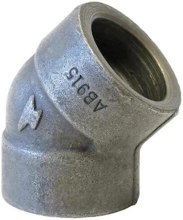 Main image of ANVIL 0362013807 1-1/2" Black Forged Steel 45 Degree Elbow