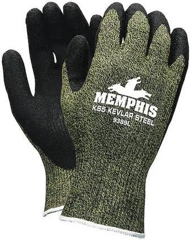 Alt view image 2 of 2 - MCR SAFETY 9389XXL Cut Resistant Coated Gloves, A4 Cut Level, Latex, 2XL, 1 PR