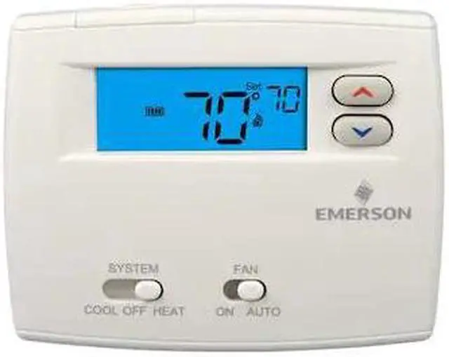 Alt view image 2 of 2 - EMERSON 1F89EZ-0251 Blue Series 2 Thermostats , 2 H 1 C, Hardwired/Battery ,