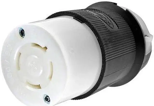 Alt view image 2 of 2 - HUBBELL WIRING DEVICE-KELLEMS HBL2743 Locking Connector, L17-30R, 30 A, 600V