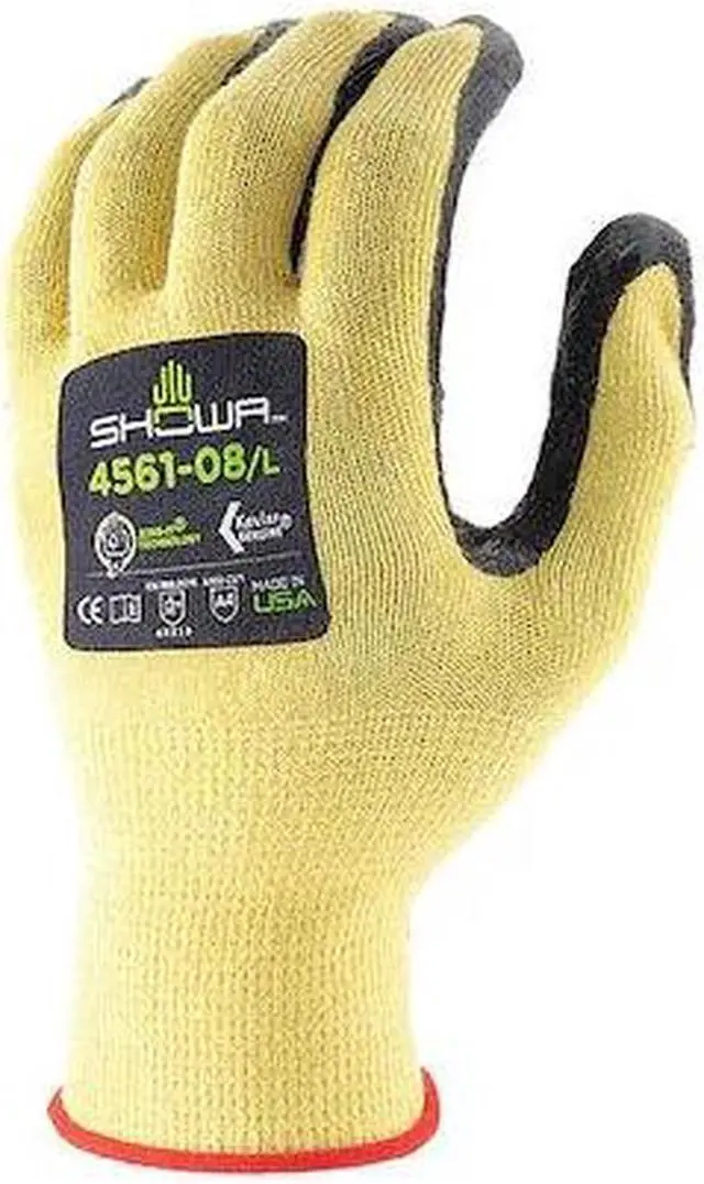Alt view image 2 of 2 - SHOWA 4561M-07 Cut-Resistant Coated Gloves, Cut Level A4 ,Dipped ,Foam Nitrile