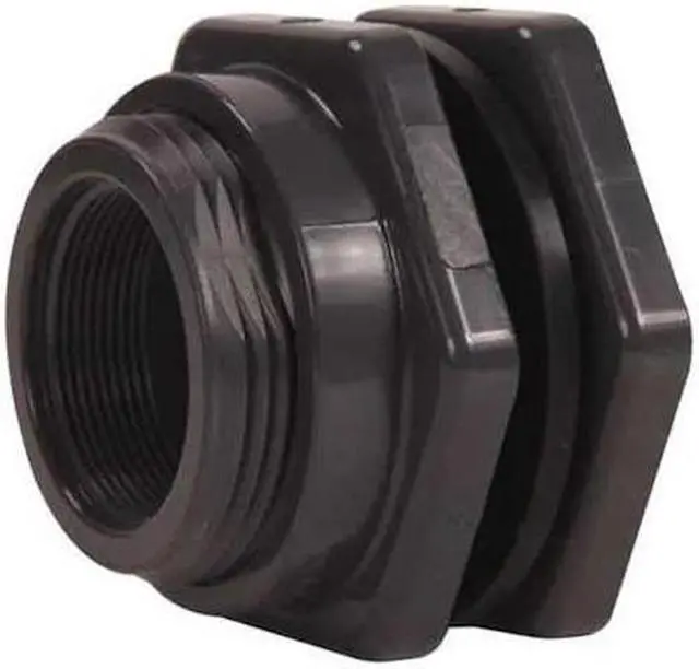 Alt view image 2 of 2 - HAYWARD BFAS1010TFS 1" Bulkhead Fitting, FNPT x FNPT