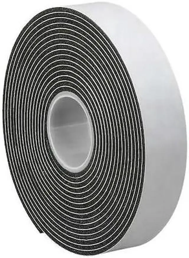 Main image of 3M 1/5/08 Foam Tape, 125 mil Thick, Vinyl, Black