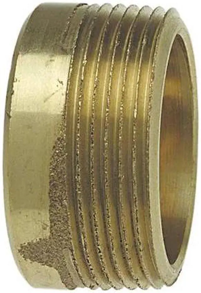 Alt view image 3 of 3 - NIBCO 802 11/2 DWV Adapter,Cast Bronze,1-1/2 In
