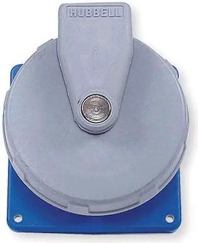 Main image of HUBBELL WIRING DEVICE-KELLEMS HBL460R9W Watertight Pin & Sleeve Receptacle, 60