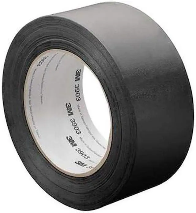 Alt view image 2 of 2 - 3m Light-Duty Duct Tape, 4" X 50 yd., 6.30 mil Thick, Black Vinyl, 1 EA