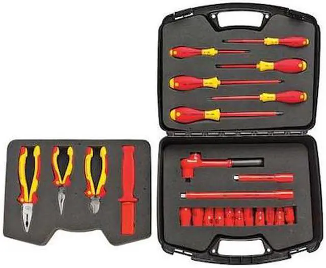 Alt view image 3 of 3 - Wiha 31790 24 Piece Insulated 1/2" Drive SAE Socket Box Set