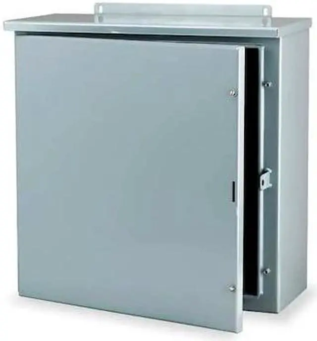 Alt view image 4 of 5 - WIEGMANN RHC302408 Padlockable Hasp Electrical Enclosures, 30 in H, 8 in D, 24