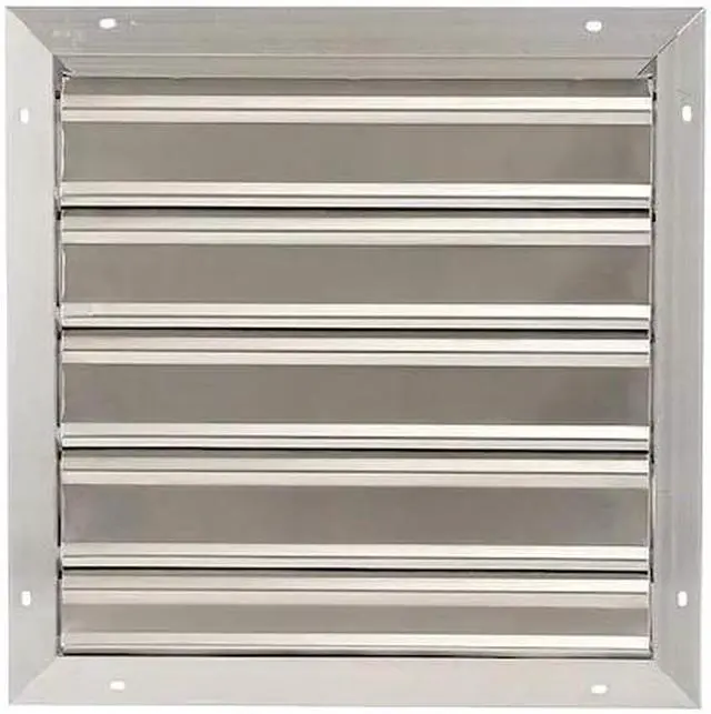 Main image of DAYTON 3HHN8 20 in 23"H-W 5 1/4"L Aluminum Backdraft Damper, 20-1/2 in x 20-1/2