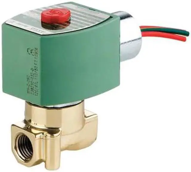Alt view image 3 of 3 - ASCO 8263H240LT 120V AC Brass Cryogenic Solenoid Valve, Normally Closed, 1/8 in