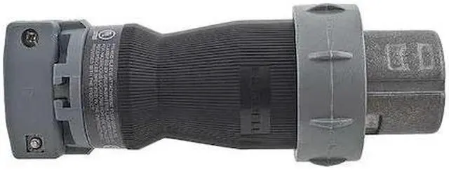 Alt view image 3 of 3 - HUBBELL WIRING DEVICE-KELLEMS HBL460PS1W Watertight Pin & Sleeve Plug, 60 A,