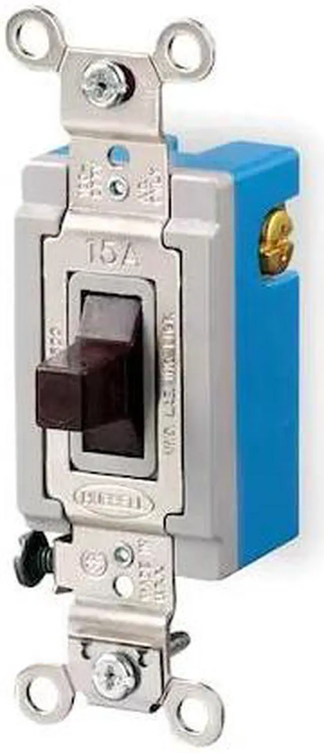 Alt view image 2 of 3 - HUBBELL WIRING DEVICE-KELLEMS HBL1556 Wall Switch,120/277V,15A,3-Position