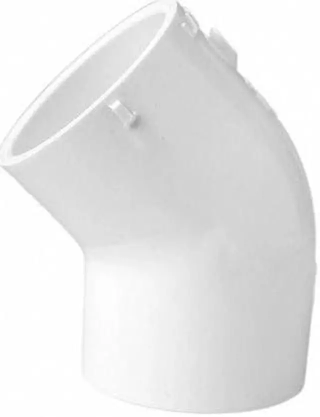 Main image of ZORO SELECT 417030 PVC Elbow, 45 Degrees, Socket x Socket, 3 in Pipe Size