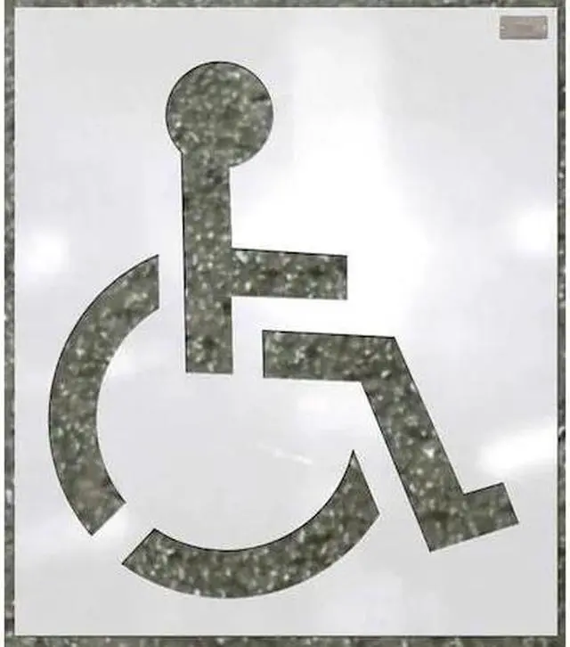 Main image of C.H. HANSON 70343 Stencil,Handicap Symbol,39 x 39 In.