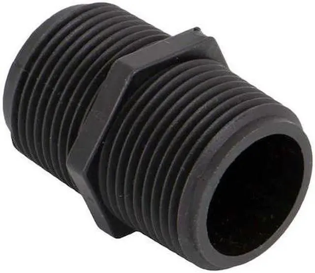 Alt view image 2 of 2 - ZORO SELECT NIP100-SH Hex Nipple, Polypropylene, 1", Schedule 80, 300 psi Max
