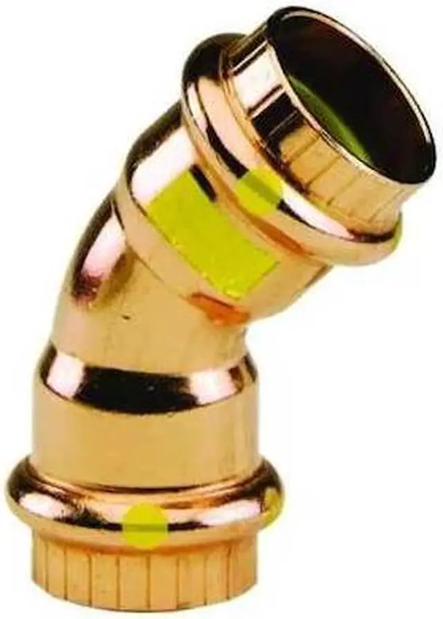 Alt view image 6 of 8 - VIEGA 77033 Viega ProPress 45 elbow, 1-1/4" x 1-1/4"