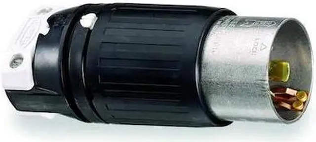 Alt view image 2 of 2 - HUBBELL WIRING DEVICE-KELLEMS HBL3765C 50A Twist-Lock Plug 3P 4W 600VAC/250VDC