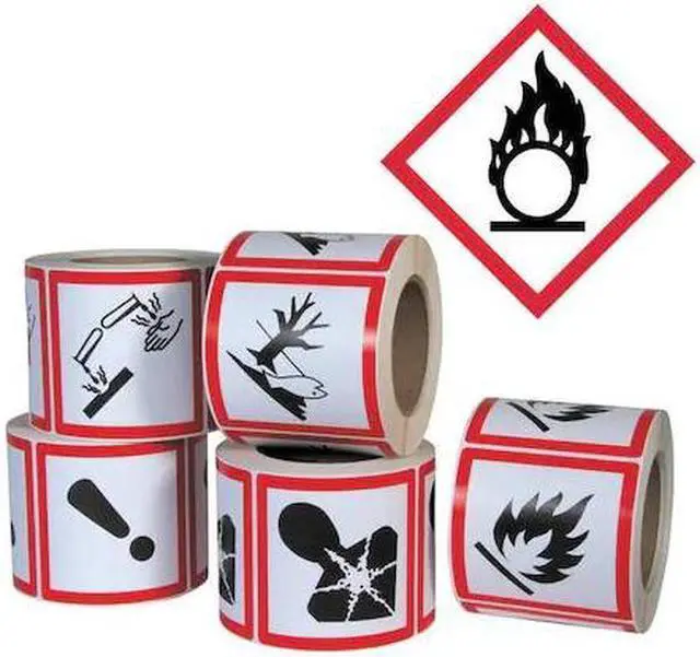 Main image of GHS SAFETY GHS1257 GHS Label, 4 in H, 4 in W, Paper, PK500