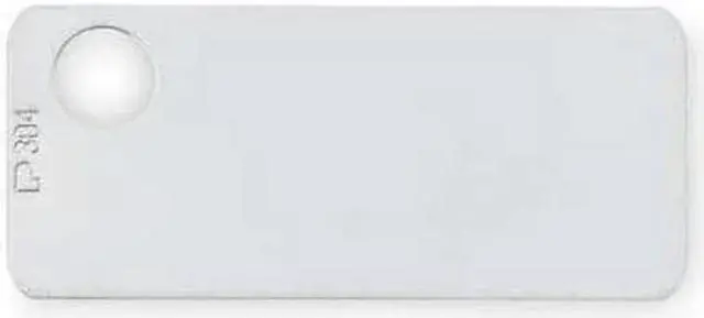 Alt view image 2 of 2 - PANDUIT MT172-C316 Marker Plate, 316 Stainless Steel, 3/4 in H x 1 3/4 in W,