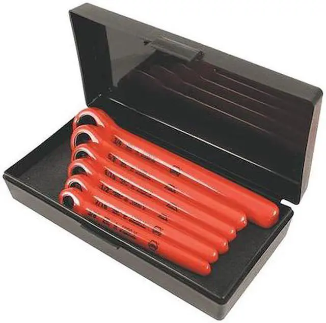 Alt view image 4 of 5 - WIHA 21391 Insulatd Box Wrench Set,3/8" to 3/4",6pc