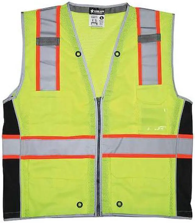 Main image of MCR SAFETY SURVCL2LX2 High Visibility Vest,2XL Size,Unisex
