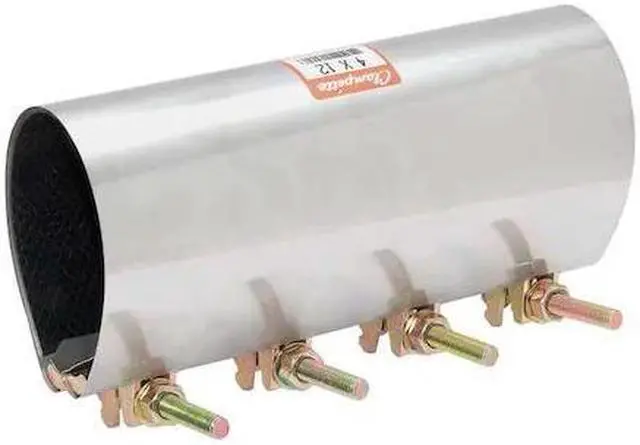Alt view image 2 of 3 - ZORO SELECT 330-129 Repair Clamp,Three Bolt,5 In,304SS