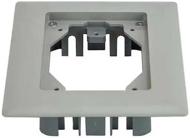 Alt view image 3 of 4 - HUBBELL WIRING DEVICE-KELLEMS PFBRFGY1 Floor Sub-Plate, Floor Box Type, 1 Gang,