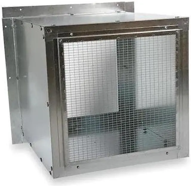 Alt view image 2 of 3 - DAYTON 3FKF4 Wall Housing,Galv Steel,For 12 In Fan